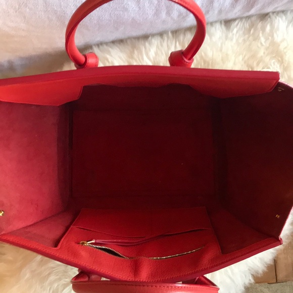 CÉLINE limited edition vermillion bag and clutch - Picture 6 of 8
